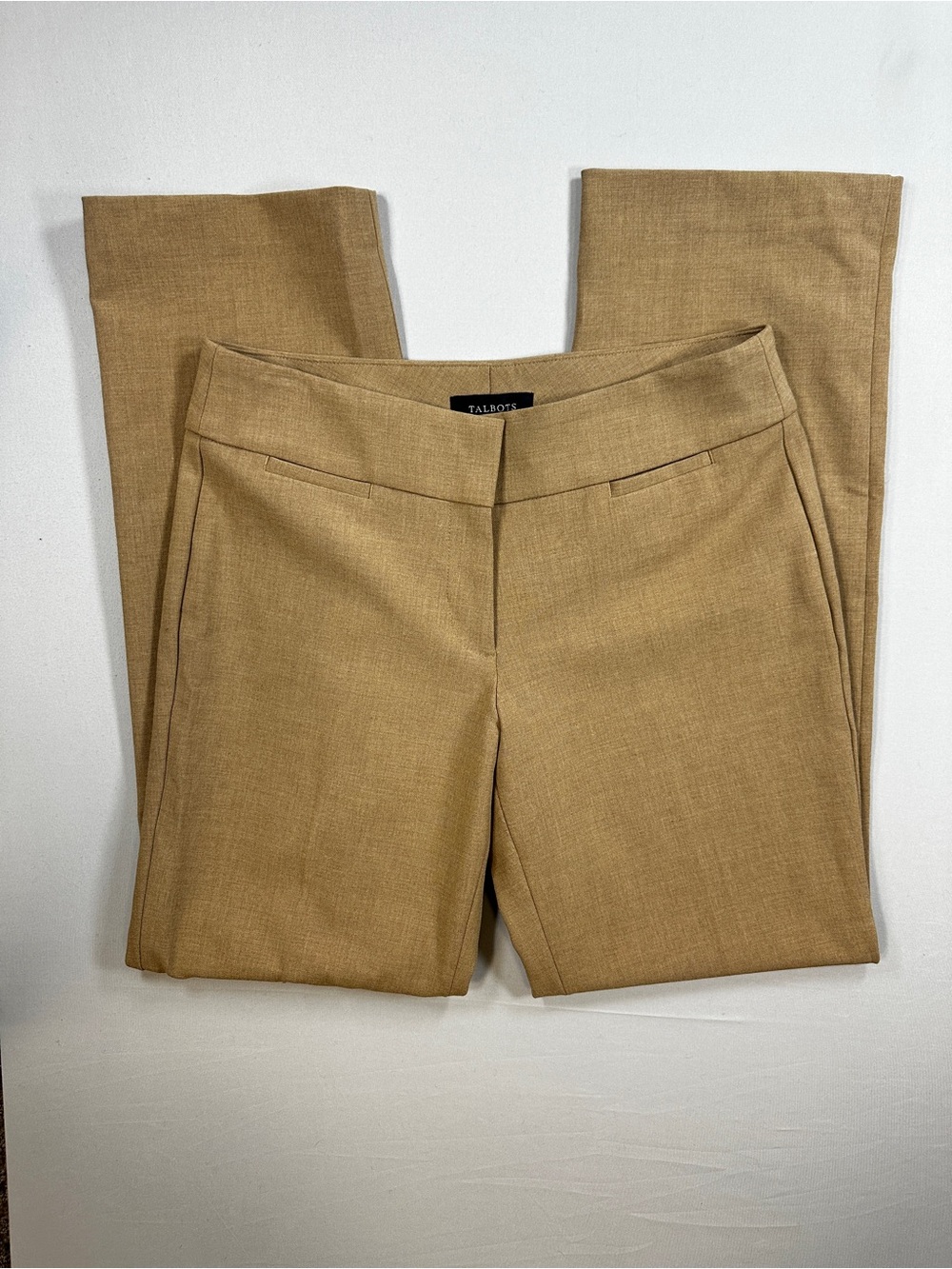 Talbots Signature Women’s Size 6 Tan Straight Leg Dress Pants NWT